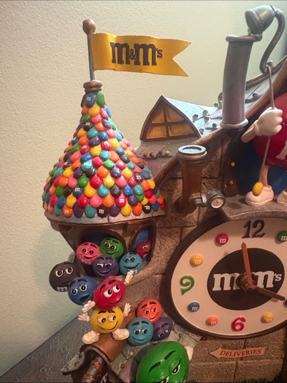 M&M'S Multi-Color Character Factory Clock from The Danbury Mint - Picture 3 of 11
